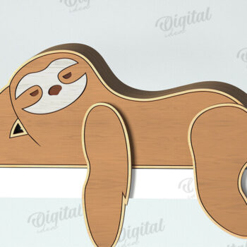 Intra απο ξύλο plywood  Χρώμα wenge 3mm-4mm πάχος - Αστεία Animal Shelf Sitters Bundle Laser Δίασταση 30x20 cm INTRAFABR-91366598 - Image 2