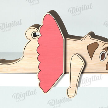 Intra απο ξύλο plywood  Χρώμα wenge 3mm-4mm πάχος - Αστεία Animal Shelf Sitters Bundle Laser Δίασταση 30x20 cm INTRAFABR-91366598 - Image 6