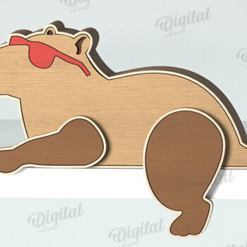 Intra απο ξύλο plywood  Χρώμα wenge 3mm-4mm πάχος - Αστεία Animal Shelf Sitters Bundle Laser Δίασταση 30x20 cm INTRAFABR-91366598 - Image 11