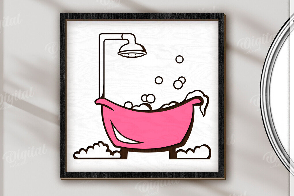 Intra απο ξύλο plywood  Χρώμα wenge 3mm-4mm πάχος - Αστεία διακόσμηση τοίχου μπάνιου Δίασταση 30x20 cm INTRAFABR-118593194