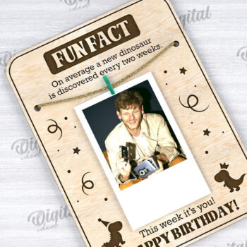 Intra απο ξύλο plywood  Χρώμα wenge 3mm-4mm πάχος - Αστεία κάρτα γενεθλίων με λέιζερ Δίασταση 20x20 cm INTRAFABR-78774968 - Image 1