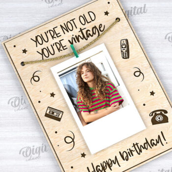 Intra απο ξύλο plywood  Χρώμα wenge 3mm-4mm πάχος - Αστεία κάρτα γενεθλίων με λέιζερ Δίασταση 20x20 cm INTRAFABR-88148579 - Image 1