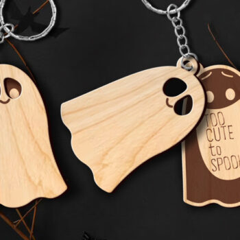 Intra απο ξύλο plywood  Χρώμα wenge 3mm-4mm πάχος - Αστεία μπρελόκ BOO Δίασταση 7x2 cm INTRAFABR-118886762 - Image 10