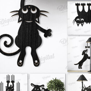 Intra απο ξύλο plywood  Χρώμα wenge 3mm-4mm πάχος - Αστεία λέιζερ δέσμης σημαδιών για γάτες και σκύλους Δίασταση 30x20 cm INTRAFABR-26016413 - Image 1