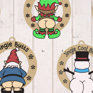 Intra απο ξύλο plywood  Χρώμα wenge 3mm-4mm πάχος - Αστεία δέσμη χριστουγεννιάτικων στολιδιών για πισινό Δίασταση 30x20 cm INTRAFABR-107433787