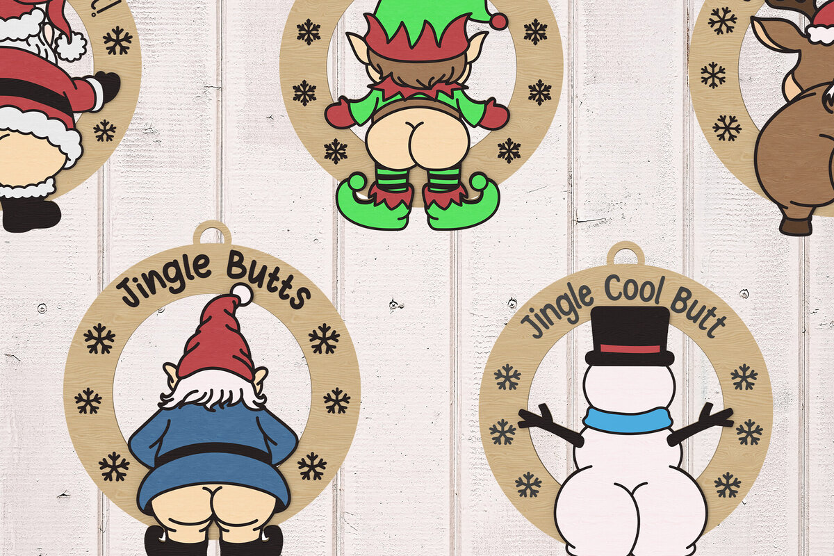 Intra απο ξύλο plywood  Χρώμα wenge 3mm-4mm πάχος - Αστεία δέσμη χριστουγεννιάτικων στολιδιών για πισινό Δίασταση 30x20 cm INTRAFABR-107433787