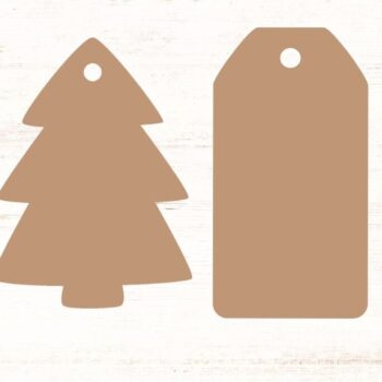 Intra απο ξύλο plywood  Χρώμα wenge 3mm-4mm πάχος - Αστεία ετικέτες δώρου Χριστουγέννων Δίασταση 15x15 cm INTRAFABR-107433917 - Image 3