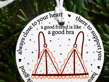 Intra απο ξύλο plywood  Χρώμα wenge 3mm-4mm πάχος - Αστείο Χριστουγεννιάτικο Στολίδι Δίασταση 6x6 cm INTRAFABR-107365415 - Image 1