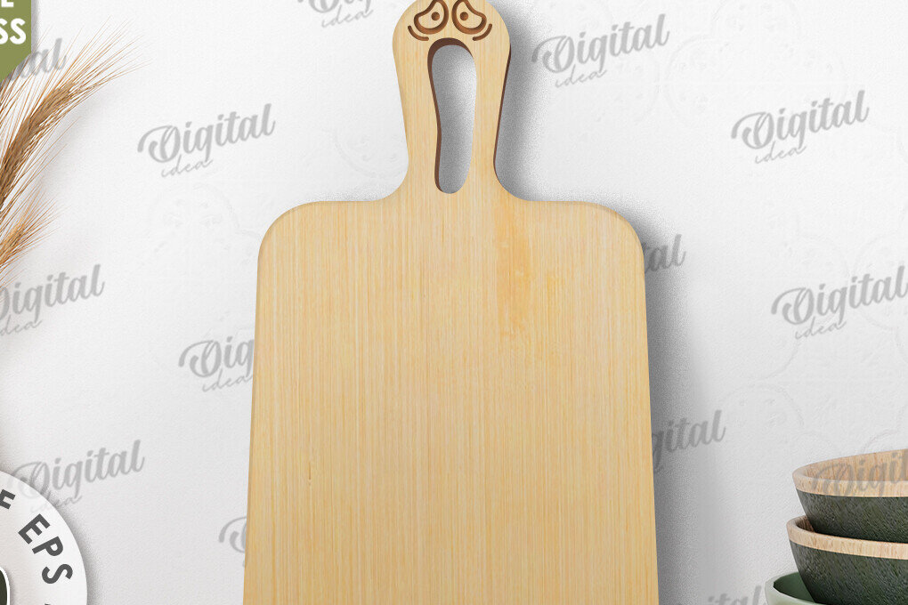 Intra απο ξύλο plywood  Χρώμα wenge 3mm-4mm πάχος - Αστείο με λέιζερ σανίδα κοπής Δίασταση 30x20 cm INTRAFABR-108322764