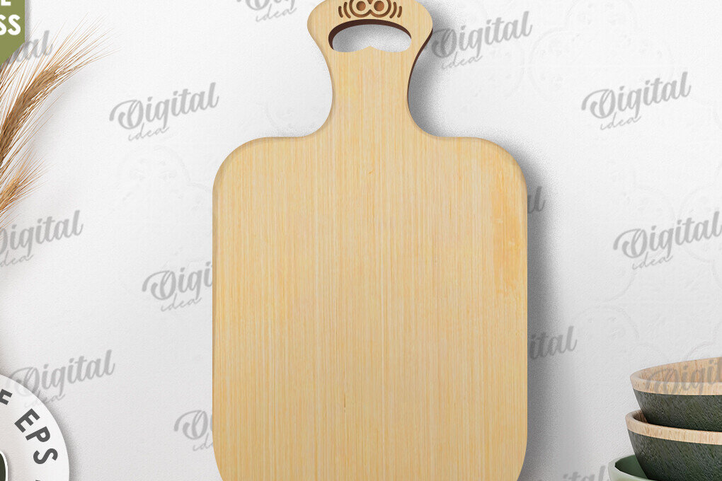 Intra απο ξύλο plywood  Χρώμα wenge 3mm-4mm πάχος - Αστείο με λέιζερ σανίδα κοπής Δίασταση 30x20 cm INTRAFABR-108322600