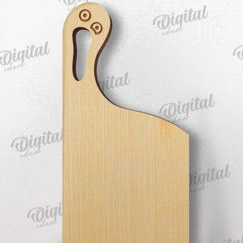 Intra απο ξύλο plywood  Χρώμα wenge 3mm-4mm πάχος - Αστείο με λέιζερ σανίδα κοπής Δίασταση 30x20 cm INTRAFABR-108322800 - Image 1