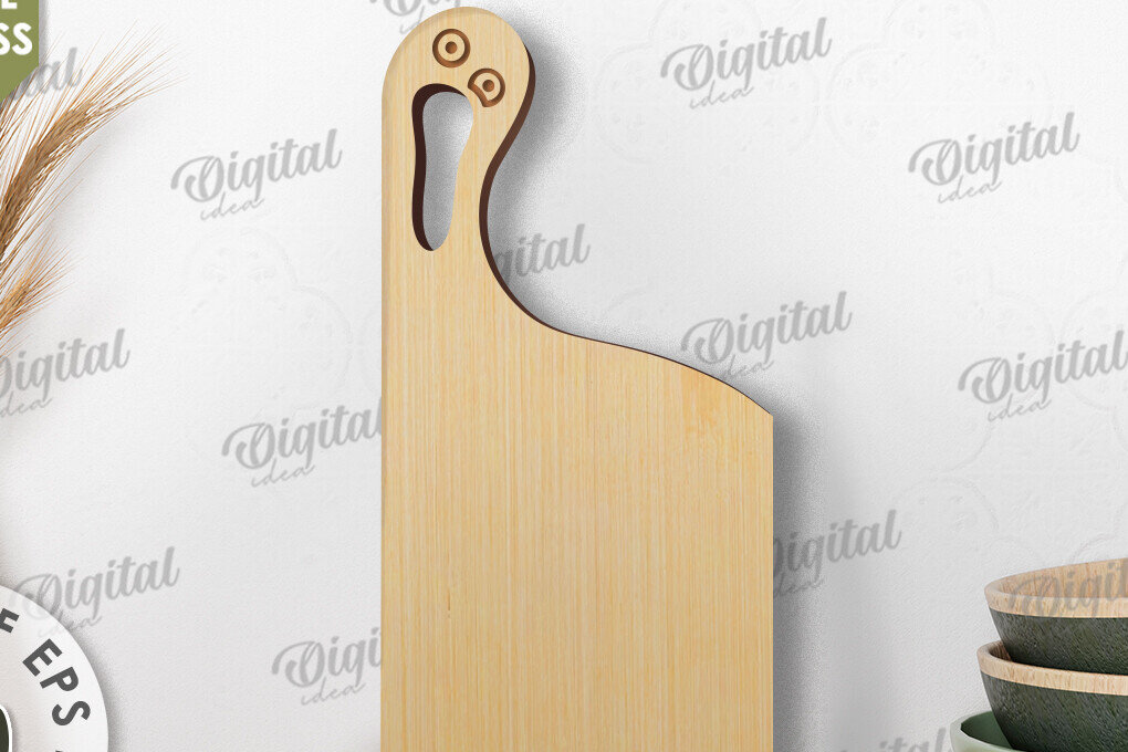 Intra απο ξύλο plywood  Χρώμα wenge 3mm-4mm πάχος - Αστείο με λέιζερ σανίδα κοπής Δίασταση 30x20 cm INTRAFABR-108322800