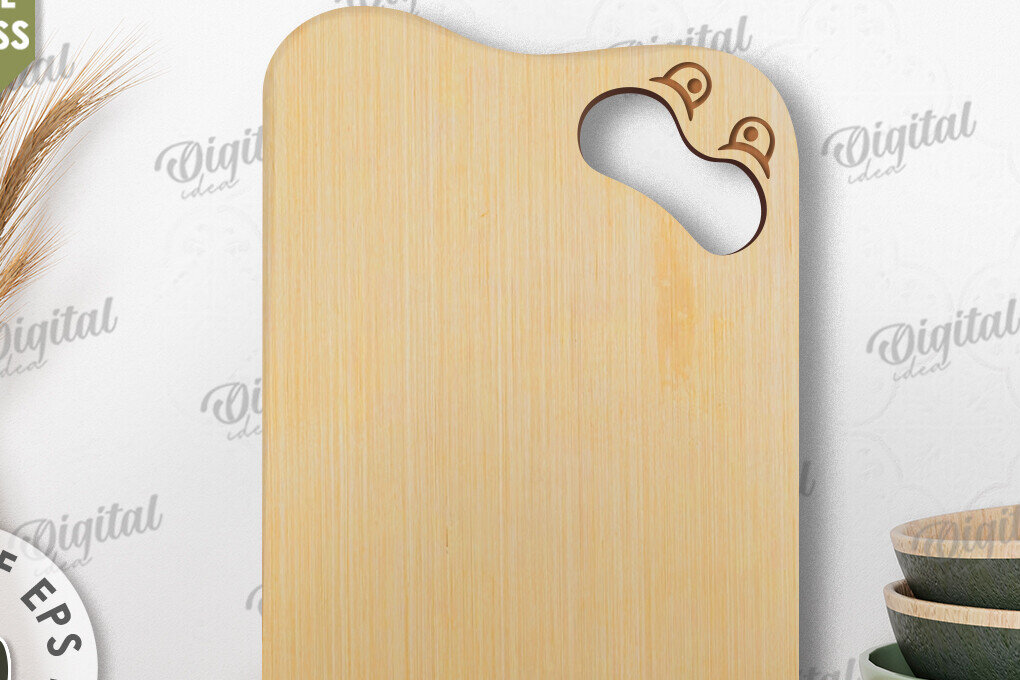 Intra απο ξύλο plywood  Χρώμα wenge 3mm-4mm πάχος - Αστείο με λέιζερ σανίδα κοπής Δίασταση 30x20 cm INTRAFABR-24604564