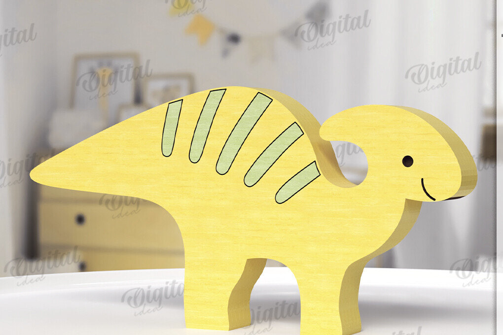 Intra απο ξύλο plywood  Χρώμα wenge 3mm-4mm πάχος - Αστεία Dino Shelf Sitter Δίασταση 30x20 cm INTRAFABR-122244847