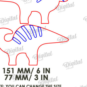 Intra απο ξύλο plywood  Χρώμα wenge 3mm-4mm πάχος - Αστεία Dino Shelf Sitter Δίασταση 30x20 cm INTRAFABR-122244847 - Image 2