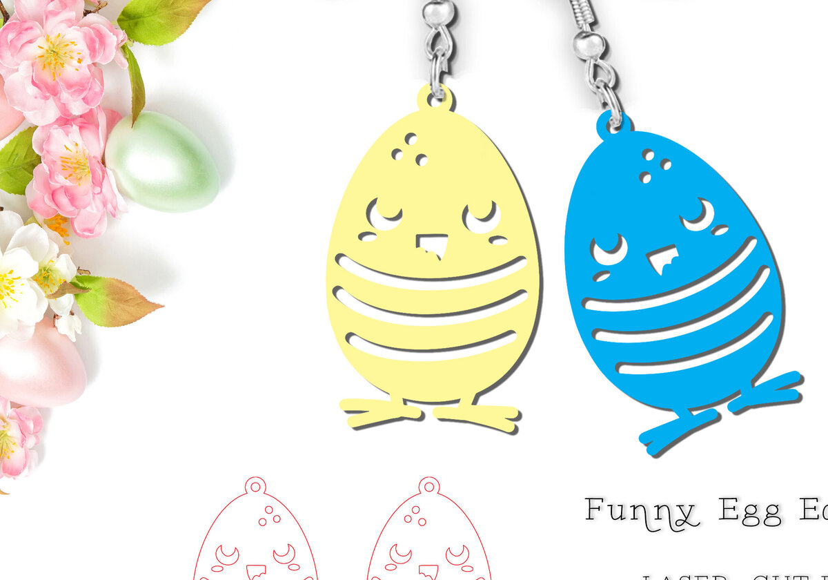 Intra απο ξύλο plywood  Χρώμα wenge 3mm-4mm πάχος - Αστεία πασχαλινά σκουλαρίκια με λέιζερ κοπής Δίασταση 900x900 cm INTRAFABR-120886496