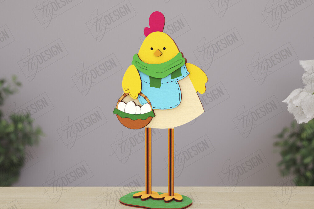 Intra απο ξύλο plywood  Χρώμα wenge 3mm-4mm πάχος - Αστείοι χαρακτήρες φάρμας Απο | CNC Δίασταση 30x20 cm INTRAFABR-120886404