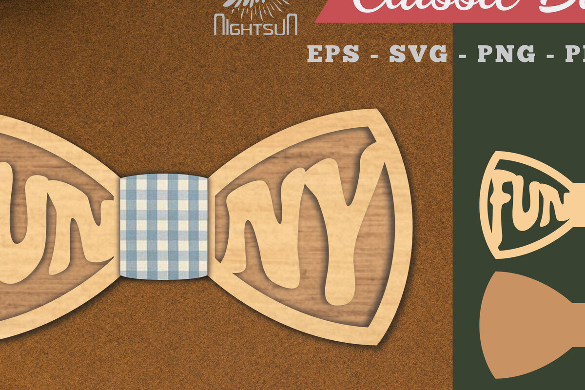 Intra απο ξύλο plywood  Χρώμα wenge 3mm-4mm πάχος - Αστεία παπιγιόν κοπής με λέιζερ Δίασταση 20x20 cm INTRAFABR-118355256