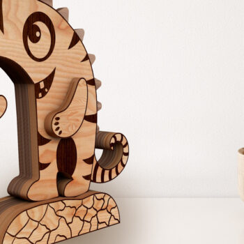 Intra απο ξύλο plywood Χρώμα wenge 3mm-4mm πάχος - Αστείο πρότυπο πολλαπλών στρωμάτων τέρας Δίασταση 8x2 cm INTRAFABR-79348309 - Image 1