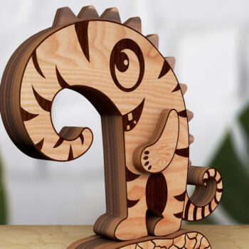 Intra απο ξύλο plywood Χρώμα wenge 3mm-4mm πάχος - Αστείο πρότυπο πολλαπλών στρωμάτων τέρας Δίασταση 8x2 cm INTRAFABR-79348309 - Image 3