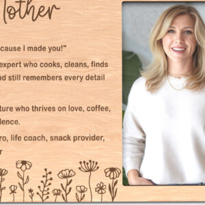 Intra απο ξύλο plywood  Χρώμα wenge 3mm-4mm πάχος - Αστεία κορνίζα φωτογραφιών ορισμού μητέρας Δίασταση 20x25 cm INTRAFABR-91195185