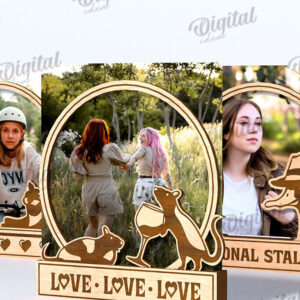 Intra απο ξύλο plywood  Χρώμα wenge 3mm-4mm πάχος - Αστείες κορνίζες φωτογραφιών Πακέτο κοπής με λέιζερ Δίασταση 20x25 cm INTRAFABR-70088879