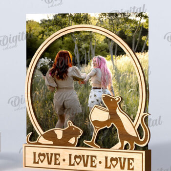 Intra απο ξύλο plywood  Χρώμα wenge 3mm-4mm πάχος - Αστείες κορνίζες φωτογραφιών Πακέτο κοπής με λέιζερ Δίασταση 20x25 cm INTRAFABR-70088879 - Image 11