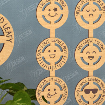 Intra απο ξύλο plywood Χρώμα wenge 3mm-4mm πάχος - Αστεία δέσμη στοιχημάτων φυτών | Διακόσμηση κήπου Δίασταση 20x20 cm INTRAFABR-71655220 - Image 5