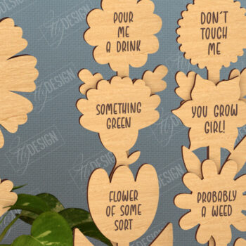 Intra απο ξύλο plywood  Χρώμα wenge 3mm-4mm πάχος - Αστεία φυτά Stakes | Διακόσμηση Κήπου Δίασταση 20x20 cm INTRAFABR-42350618 - Image 1