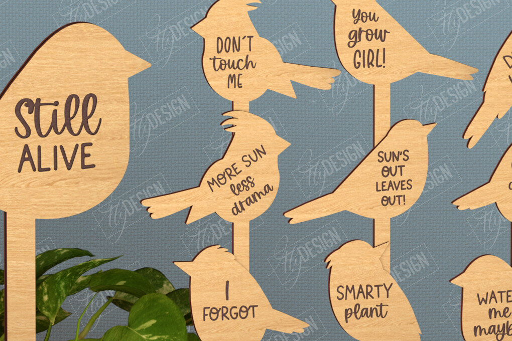 Intra απο ξύλο plywood  Χρώμα wenge 3mm-4mm πάχος - Αστεία φυτά Stakes | Διακόσμηση Κήπου Δίασταση 20x20 cm INTRAFABR-68136446