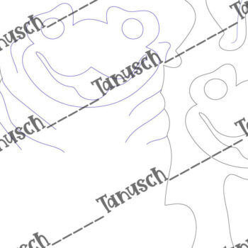 Intra απο ξύλο plywood  Χρώμα wenge 3mm-4mm πάχος - Αστεία Pug Standing Decor Δίασταση 6x6 cm INTRAFABR-64395547 - Image 2