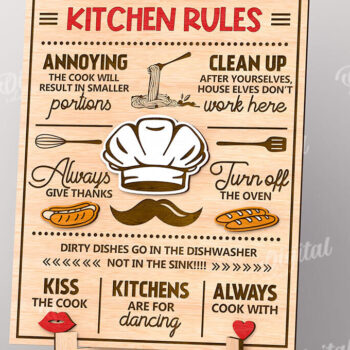 Intra απο ξύλο plywood  Χρώμα wenge 3mm-4mm πάχος - Αστεία Κανόνες Πλακέτες Πακέτο κοπής με λέιζερ Δίασταση 30x20 cm INTRAFABR-75200766 - Image 9