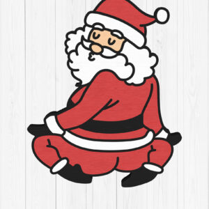 Intra απο ξύλο plywood  Χρώμα wenge 3mm-4mm πάχος - Αστεία Santa Booty Dance Δίασταση 30x20 cm INTRAFABR-100245110