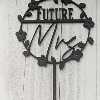 Intra απο ξύλο plywood Χρώμα wenge 3mm-4mm πάχος - κοπής Future Bride Cake Topper Δίασταση 20x20 cm INTRAFABR-122154410 - Image 3