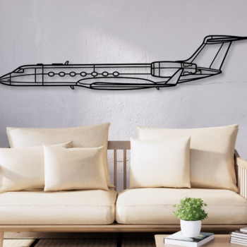 Intra απο ξύλο plywood Χρώμα wenge 3mm-4mm πάχος - G550 Aircraft Silhouette Dxf Δίασταση 20x20 cm INTRAFABR-121146740 - Image 1