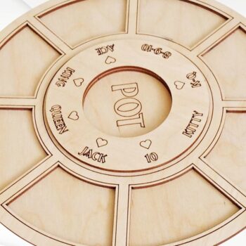 Intra απο ξύλο plywood  Χρώμα wenge 3mm-4mm πάχος - Game Board Tripoley, Design Δίασταση 230x230 cm INTRAFABR-121213223 - Image 2