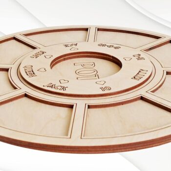 Intra απο ξύλο plywood  Χρώμα wenge 3mm-4mm πάχος - Game Board Tripoley, Design Δίασταση 230x230 cm INTRAFABR-121213223 - Image 3