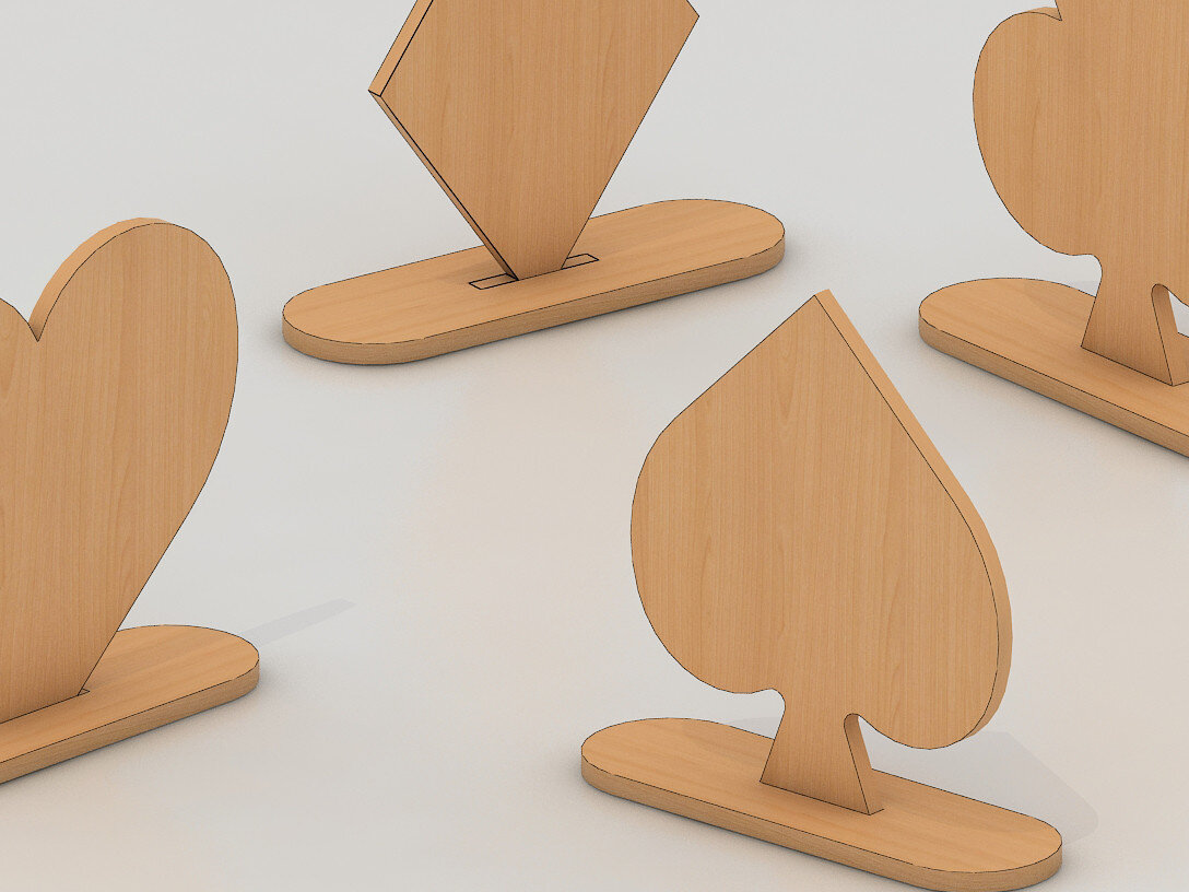 Intra απο ξύλο plywood  Χρώμα wenge 3mm-4mm πάχος - Πρότυπο κοπής Laser Cnc Card Game 128 Δίασταση 30x20 cm INTRAFABR-121392980