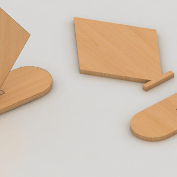 Intra απο ξύλο plywood  Χρώμα wenge 3mm-4mm πάχος - Πρότυπο κοπής Laser Cnc Card Game 128 Δίασταση 30x20 cm INTRAFABR-121392980 - Image 3