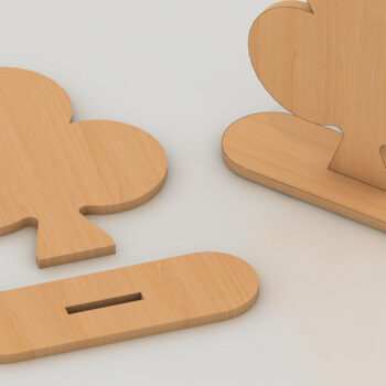 Intra απο ξύλο plywood  Χρώμα wenge 3mm-4mm πάχος - Πρότυπο κοπής Laser Cnc Card Game 128 Δίασταση 30x20 cm INTRAFABR-121392980 - Image 5