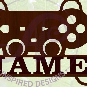 Intra απο ξύλο plywood  Χρώμα wenge 3mm-4mm πάχος - Πινακίδα ονόματος ελεγκτή παιχνιδιού Cut File Δίασταση 30x20 cm INTRAFABR-121853271 - Image 1