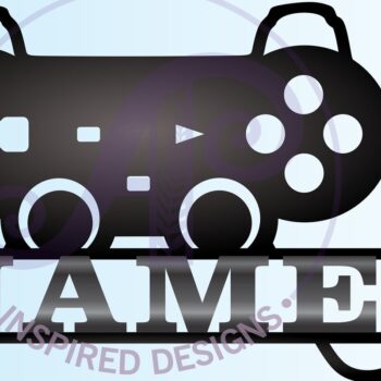 Intra απο ξύλο plywood  Χρώμα wenge 3mm-4mm πάχος - Πινακίδα ονόματος ελεγκτή παιχνιδιού Cut File Δίασταση 30x20 cm INTRAFABR-121853271 - Image 3