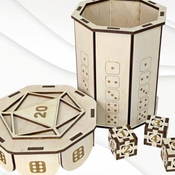 Intra απο ξύλο plywood  Χρώμα wenge 3mm-4mm πάχος - Παιχνίδι Παιχνίδια Ζάρια σε κουτί, με λέιζερ Δίασταση 109x100 cm INTRAFABR-125236790 - Image 1