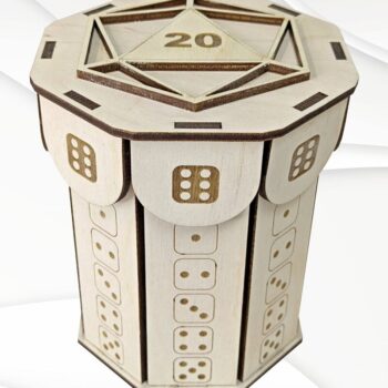 Intra απο ξύλο plywood  Χρώμα wenge 3mm-4mm πάχος - Παιχνίδι Παιχνίδια Ζάρια σε κουτί, με λέιζερ Δίασταση 109x100 cm INTRAFABR-125236790 - Image 2