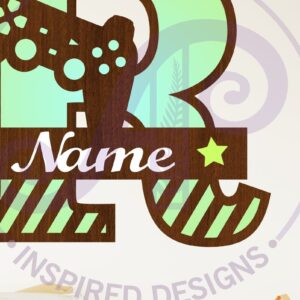 Intra απο ξύλο plywood  Χρώμα wenge 3mm-4mm πάχος - Κεφαλαίο μονόγραμμα παίκτης Γράμμα R Δίασταση 30x20 cm INTRAFABR-125089598