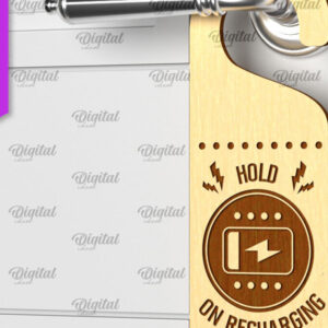 Intra απο ξύλο plywood  Χρώμα wenge 3mm-4mm πάχος - Gamer Door Hanger Laser. Πόμολο πόρτας Δίασταση 30x20 cm INTRAFABR-122123159