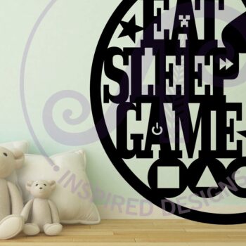 Intra απο ξύλο plywood  Χρώμα wenge 3mm-4mm πάχος - αποκοπής λέιζερ Gamer Sign Δίασταση 30x20 cm INTRAFABR-122461914 - Image 2