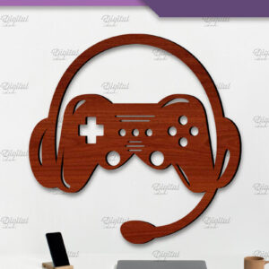 Intra απο ξύλο plywood  Χρώμα wenge 3mm-4mm πάχος - Sign Gamer. Μονόγραμμα σημάδια Δίασταση 30x20 cm INTRAFABR-122461992