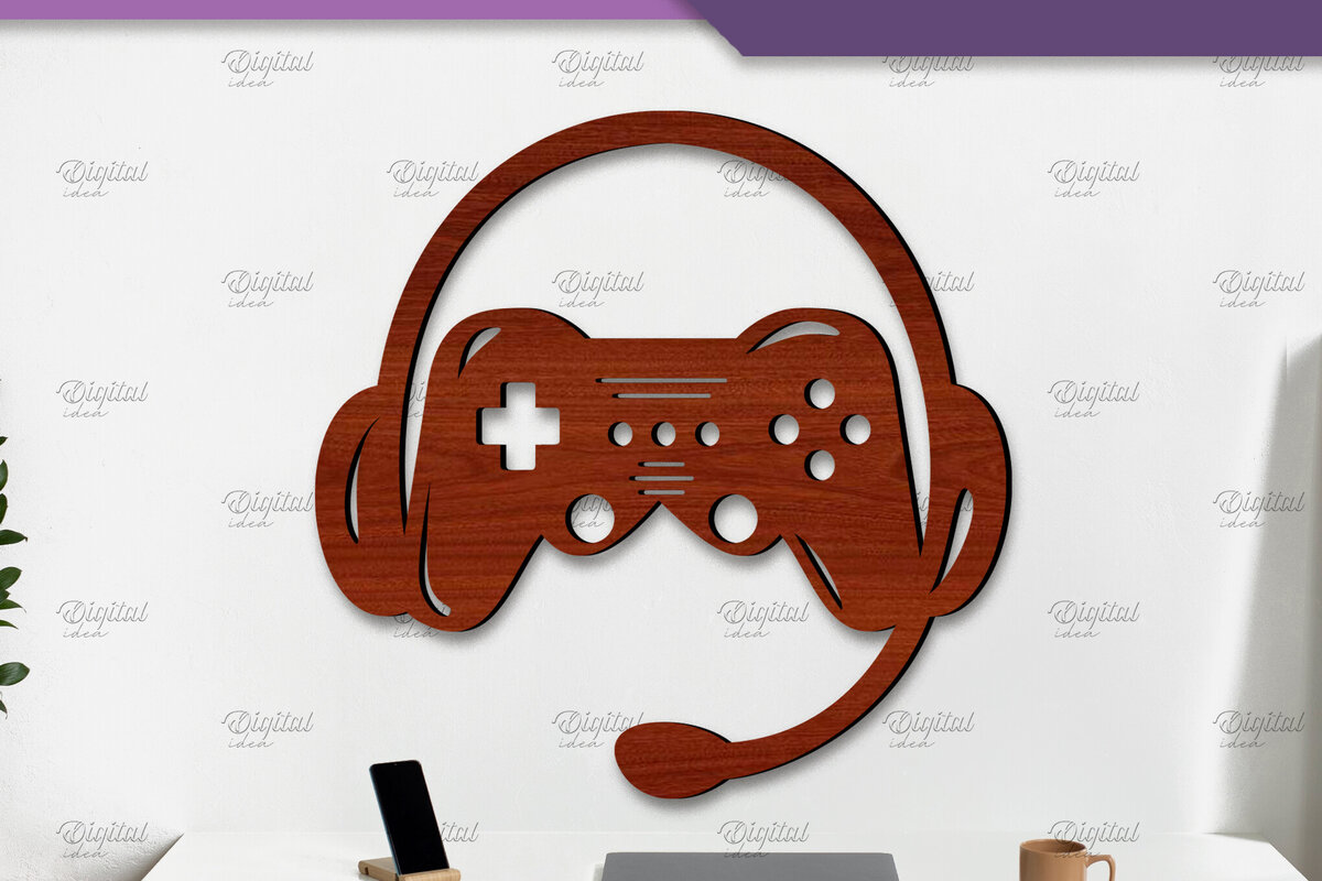 Intra απο ξύλο plywood  Χρώμα wenge 3mm-4mm πάχος - Sign Gamer. Μονόγραμμα σημάδια Δίασταση 30x20 cm INTRAFABR-122461992