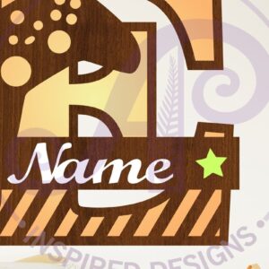 Intra απο ξύλο plywood  Χρώμα wenge 3mm-4mm πάχος - Gamer X κεφαλαίο μονόγραμμα Γράμμα E Δίασταση 30x20 cm INTRAFABR-120740673